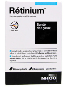 NHCO Rétinium Santé des Yeux - 28 Comprimés + 28 Capsules