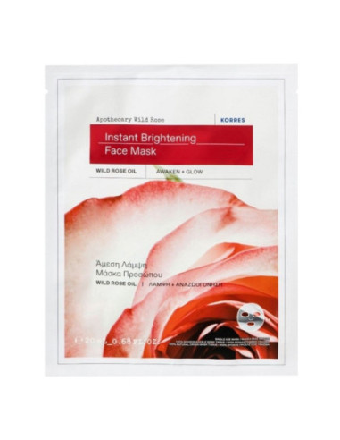 Korres Rose Sauvage d'Apothicaire Masque Tissu...