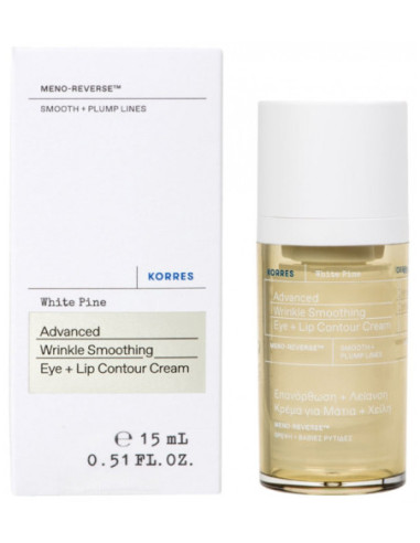 Korres Pin Blanc Crème Yeux et Lèvres - 15 ml