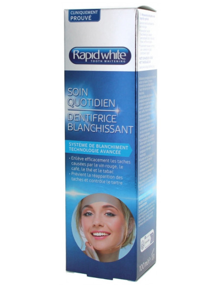 Rapid White Soin Quotidien Dentifrice Blanchissant - 100 ml