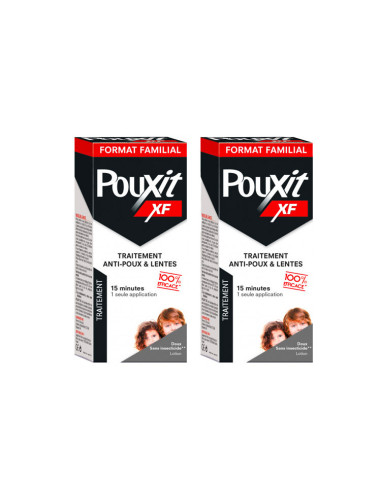  POUXIT Traitement anti-poux et lentes - 2x200ml