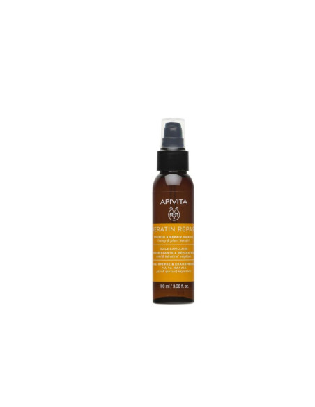 Apivita Keratin Repair Huile Capillaire Nourrissante & Réparatrice - 100ml