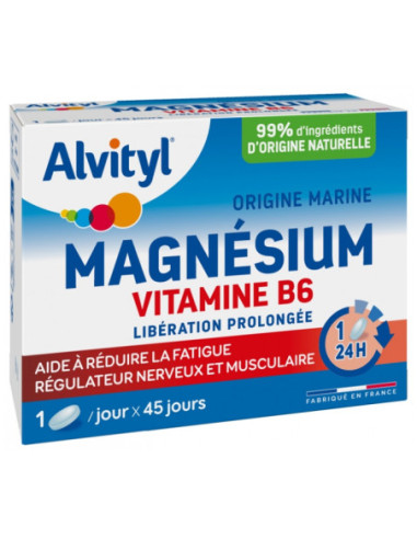 Alvityl Magnésium Vitamine B6 - 45 Comprimés