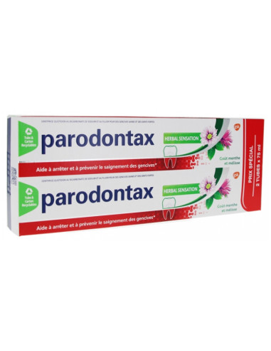 Parodontax Dentifrice Herbal Sensation - Lot de...