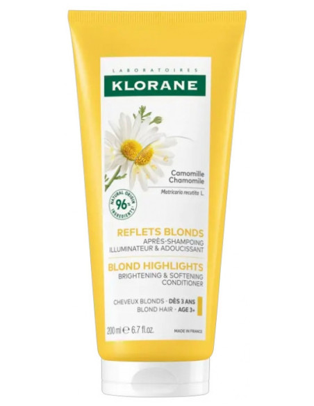 Klorane Illumine - Cheveux Blonds Après-Shampoing à la Camomille - 200 ml