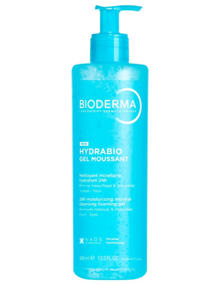 Bioderma Hydrabio Gel Moussant Nettoyant Micellaire Hydratant 24H - 400 ml