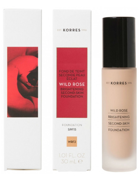 Korres Rose Sauvage Fond de Teint SPF15 - Teinte : WRF2 : Beige -  30 ml