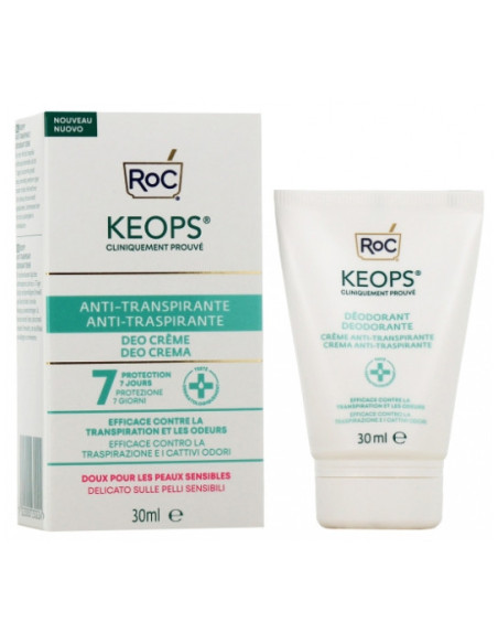 RoC Keops Déodorant Crème Anti-Transpirante - 30 ml