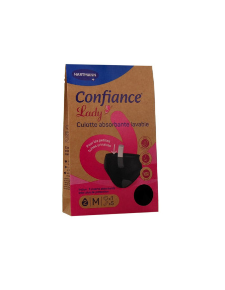 Hartmann CONFIANCE LADY - Culotte Absorbante Lavable - Règles ou Fuites Urinaires - Taille L - 1 Unité