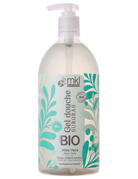 MKL Green Nature Gel Douche Surgras Aloe Vera Bio- 1 L