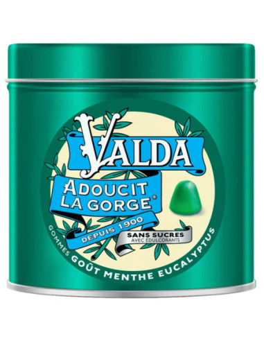 Valda Gommes Sans Sucres Adoucit la Gorge Goût...