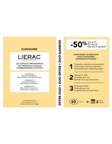 Lierac Sunissime Les Capsules Préparatrices -...