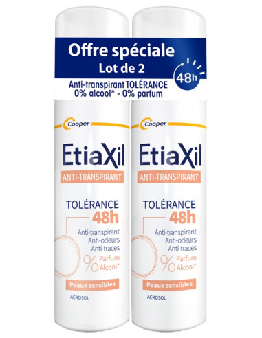 Etiaxil Anti-Transpirant Tolérance 48H - Lot de...