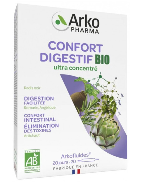 Arkopharma Arkofluides Confort Digestif Bio - 20 Ampoules