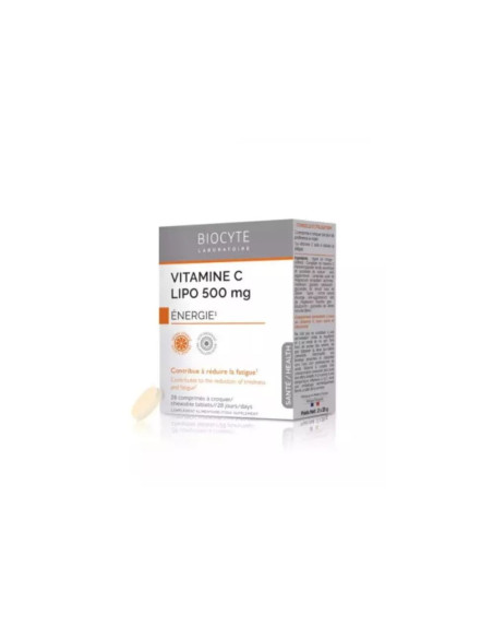 Biocyte Vitamine C Lipo 500 mg - 28 comprimés à croquer