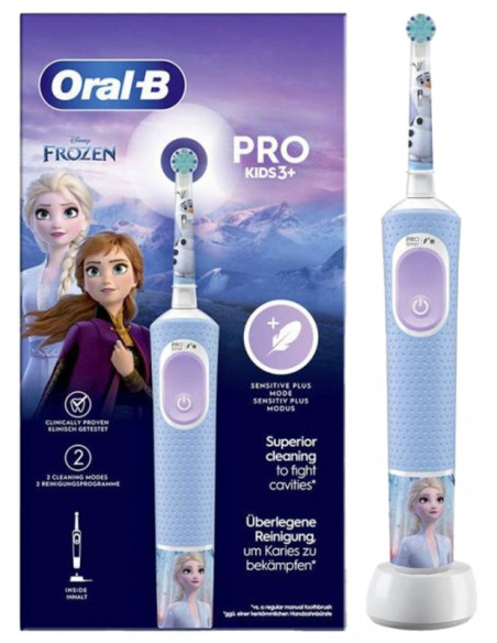 Oral-B Pro Kids 3 Ans et + Brosse À Dents Électrique - Modèle : Reine des Neiges