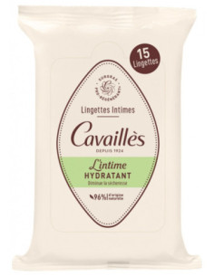 Cavaillès Lingettes Intimes Hydratant - 15 lingettes