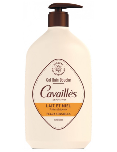 Cavaillès Gel Bain Douche Peaux Sensibles Lait...