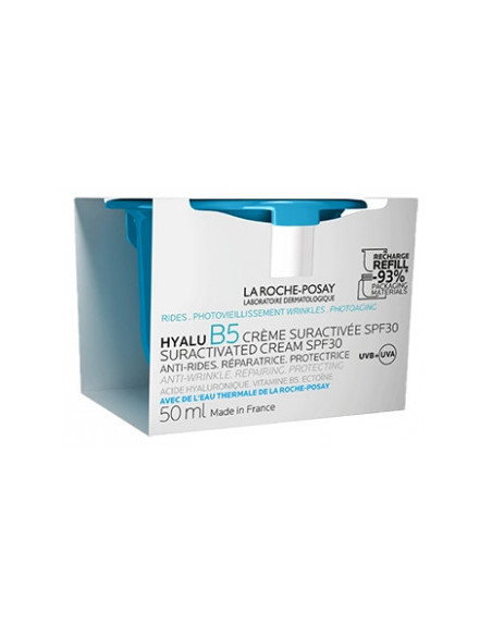 La Roche-Posay Hyalu B5 Crème Suractivée Anti-Rides Réparatrice Protectrice SPF30 Recharge - 50 ml