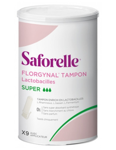 Saforelle Florgynal Tampon Applicateur - 9 tampons