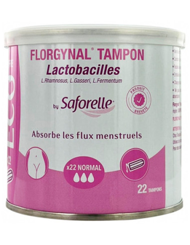 Saforelle Florgynal Tampon - 22 unités