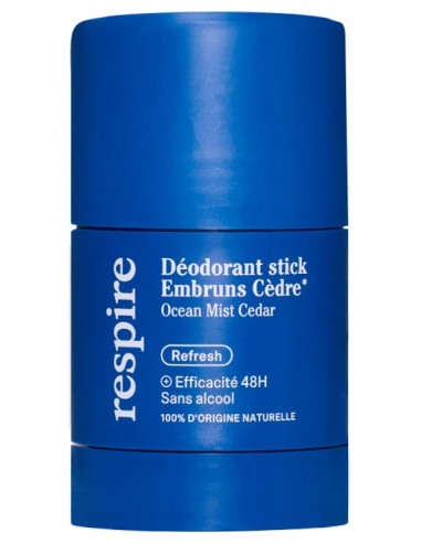 Respire Déodorant Stick Embruns Cèdre - 50 g