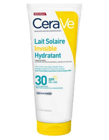 CeraVe Lait Solaire Hydratant Invisible SPF30 -...