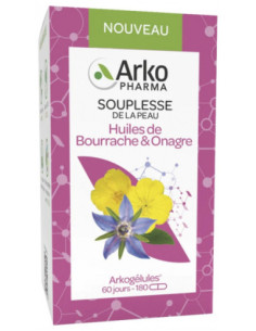 Arkopharma Arkogélules Huiles de Bourrache & d'Onagre -...