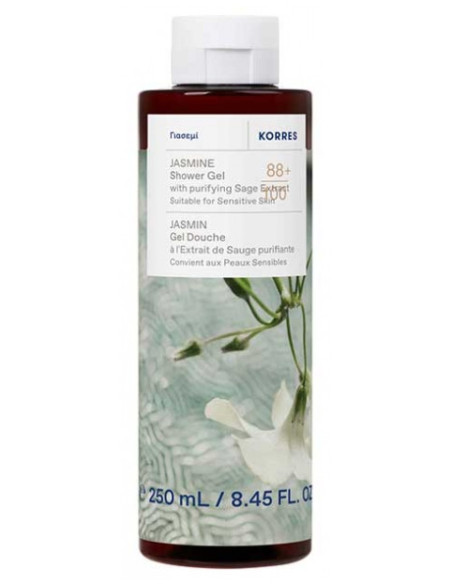 Korres Gel Douche Jasmin à l'Extrait de Sauge Purifiante - 250 ml