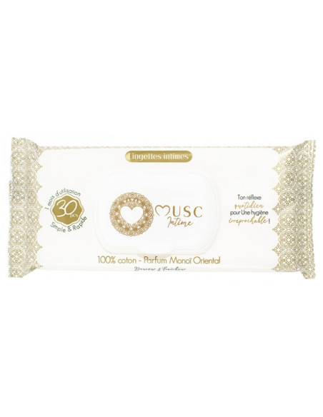Musc Intime Lingettes Intimes Monoï Oriental - 30 lingettes