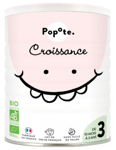 Popote Croissance de 10 Mois à 3 Ans Bio - 400 g