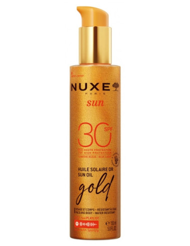 Nuxe Sun Huile Solaire Or Visage et Corps Gold...