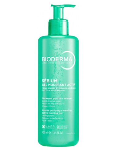 Bioderma Sébium Gel Moussant Actif - 400 ml