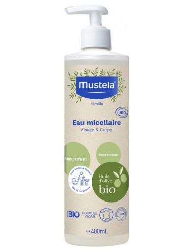 Mustela Eau Micellaire Visage & Corps Bio - 400 ml