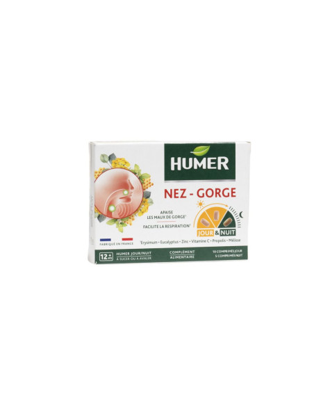Humer Nez Gorge jour et nuit comprimés - 15 comprimés 