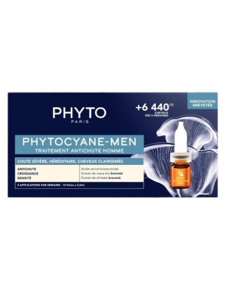 Phyto Phytocyane - Men Traitement Antichute Homme - 12 x 3,5 ml