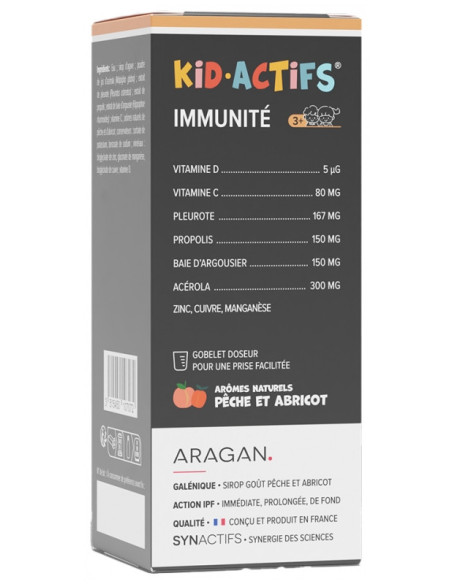 Aragan Synactifs KidActifs Sirop Immunité - 125 ml