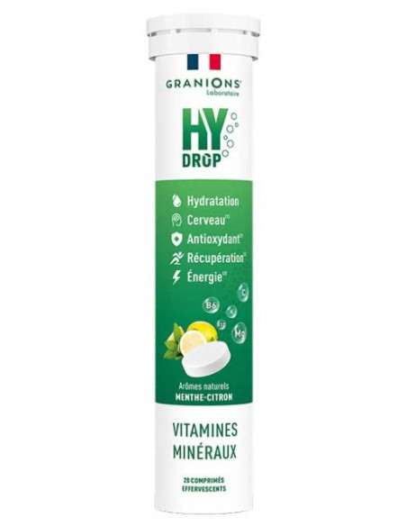 Granions HyDrop Vitamines Minéraux - 20 Comprimés Effervescents