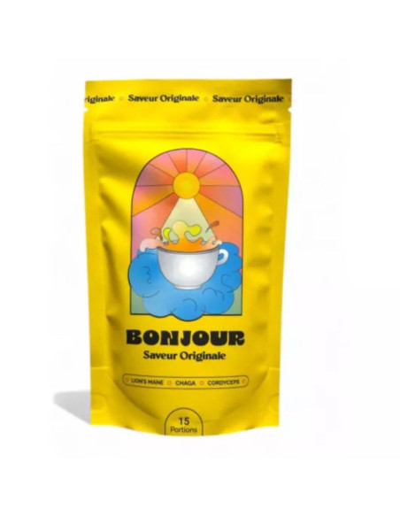 Bonjour Drink Boisson naturelle aux champignons adaptogènes saveur originale - 15 portions