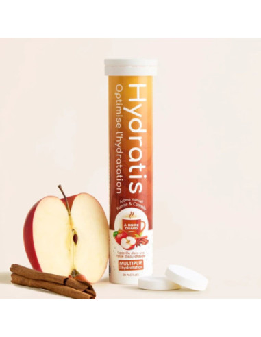 Hydratis Pastilles d'hydratation Pomme Cannelle - 20 pastilles