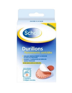 Pansements Coricides Durillons (2 emplâtres + 2 disques coricides)