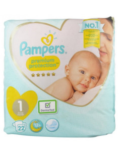 Couches Premium Protection Taille 1 (2-5kg) - 22 Couches