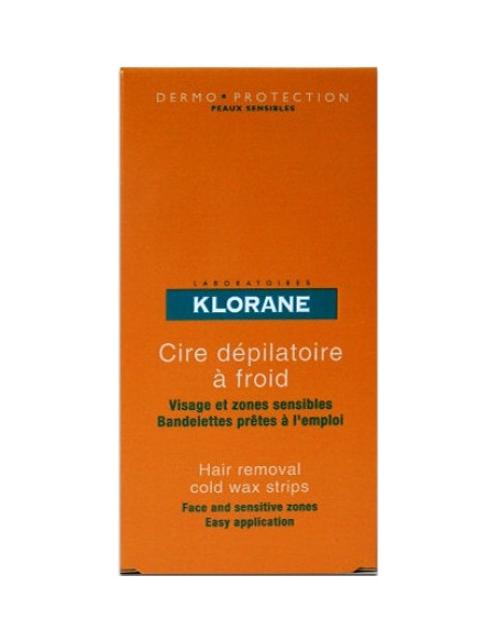 Cire Dépilatoire à Froid Spécial Visage et Zones Sensibles - 6 bandes