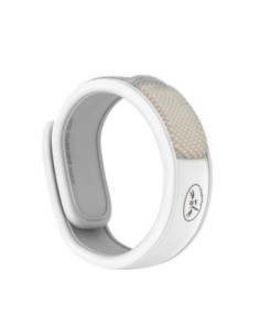 Bracelet Anti Moustique Rechargeable Blanc, 1 bracelet et 2 recharges