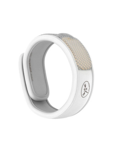 Bracelet Anti Moustique Rechargeable Blanc, 1 bracelet et 2 recharges