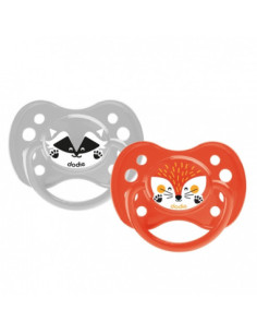 Sucette +6 Mois "Duo Fille" - 2 sucettes