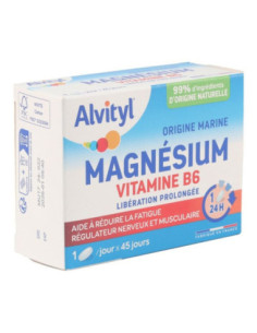 Alvityl Magnésium Vitamine B6 Liberation Prolongée - 45 Comprimés