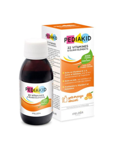 Sirop 22 Vitamines & Oligo-éléments Goût Orange-Abricot - 125ml
