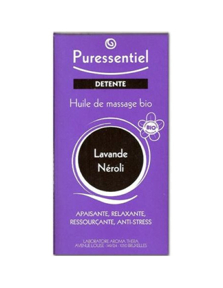 Huile de Massage Bio Détente, 100 ml