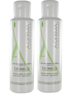 Exomega DUO Gel moussant émollient - 2x500ml